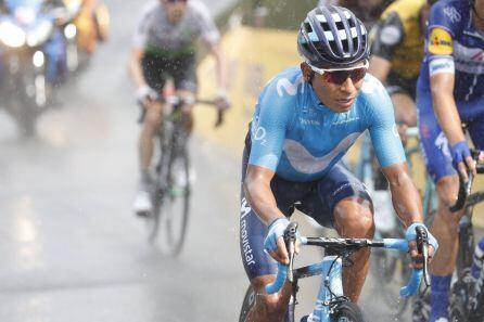 Quintana, durante la Vuelta