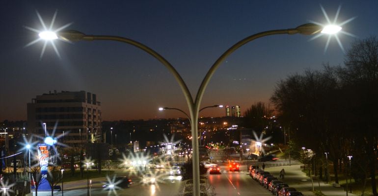 Iluminación LED en las calles de Sanse