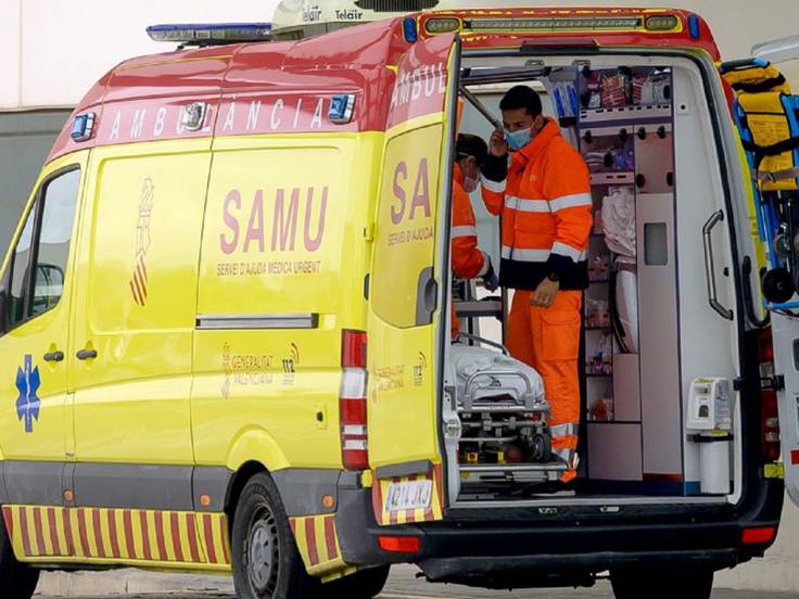 Una ambulancia del SAMU