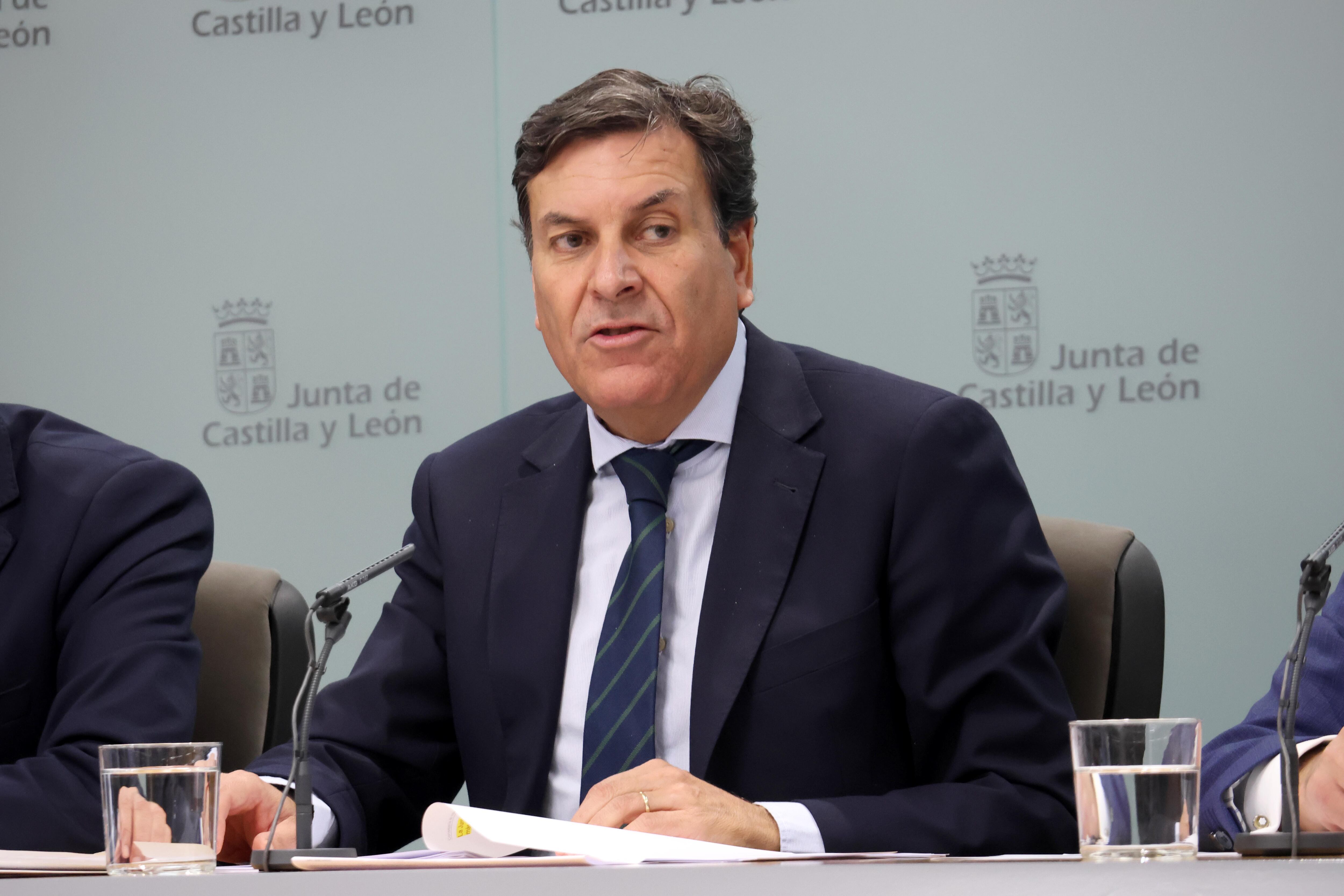 El portavoz de la Junta y consejero de Economía y Hacienda, Carlos Fernández Carriedo | Fuente: Junta de Castilla y León