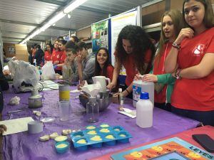 Alumnos de un centro educativo preparean su trabajo.