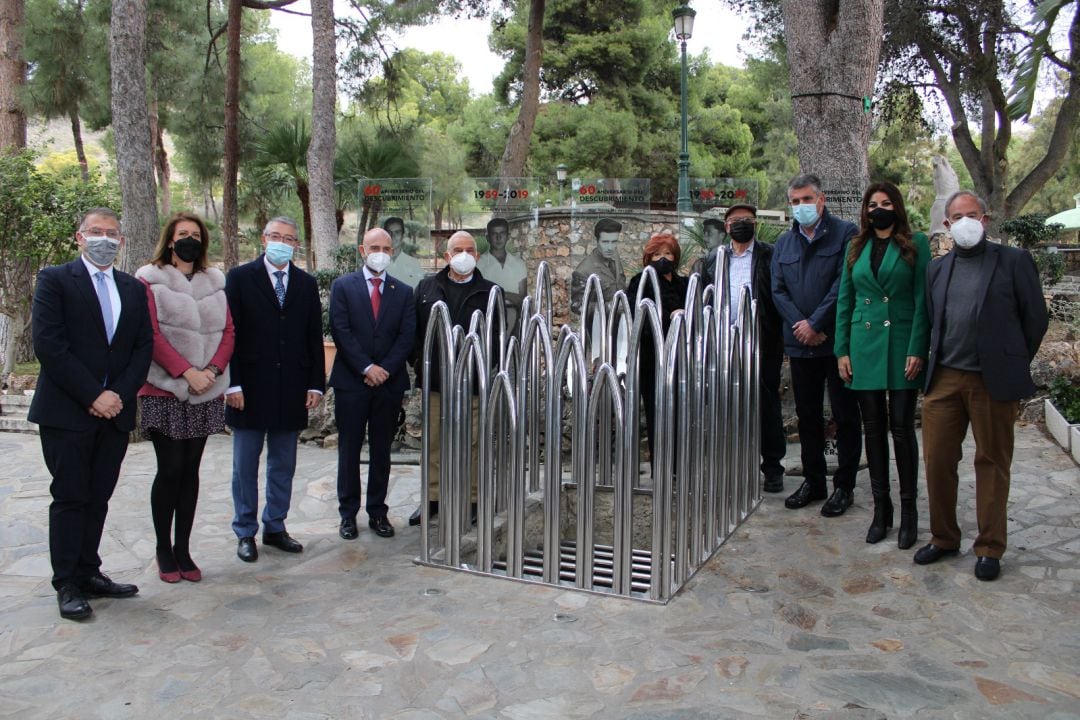 Imagen del acto conmemorativo de la Cueva de Nerja