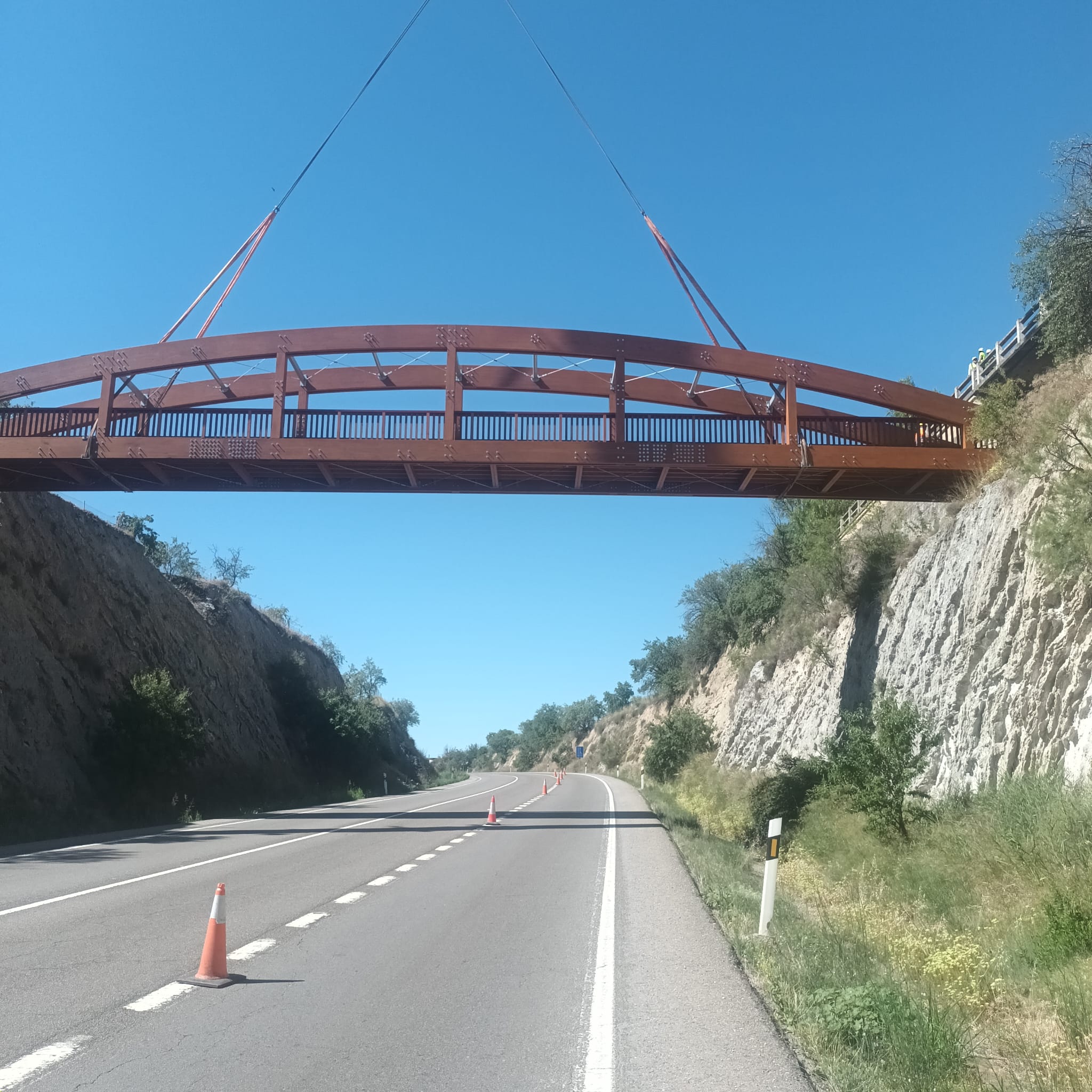 Primera Pasarela de la vía Verde Barbastro-Monzón