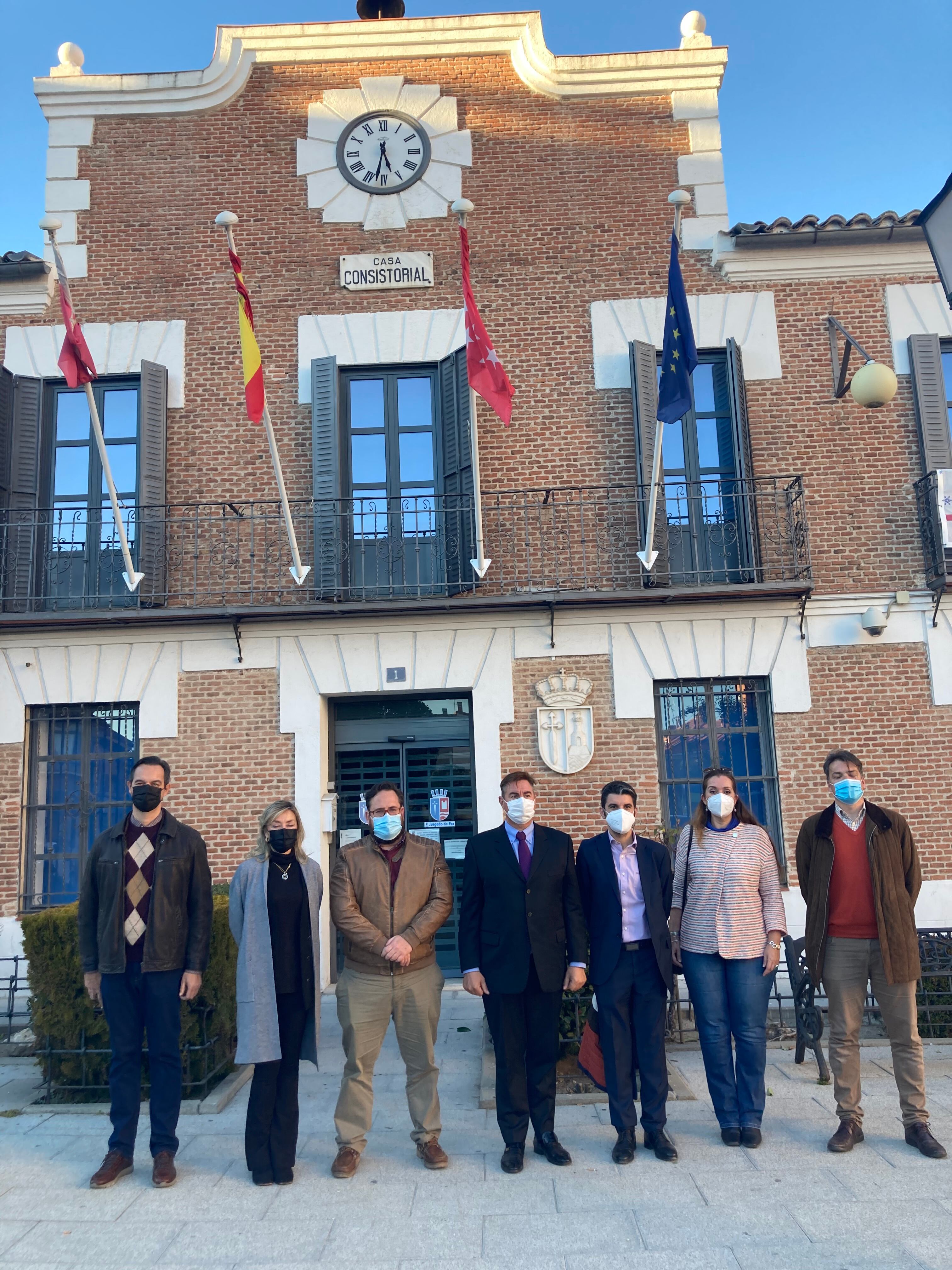 Visita del viceconsejero de Administración Local y Digitalización de la Comunidad de Madrid, José Antonio Sánchez, a Paracuellos de Jarama