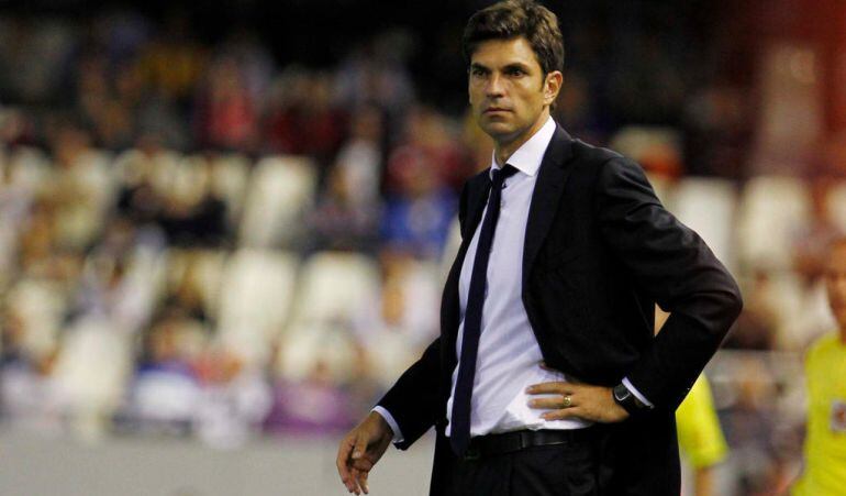 Mauricio Pellegrino, durante su etapa como entrenador del Valencia.