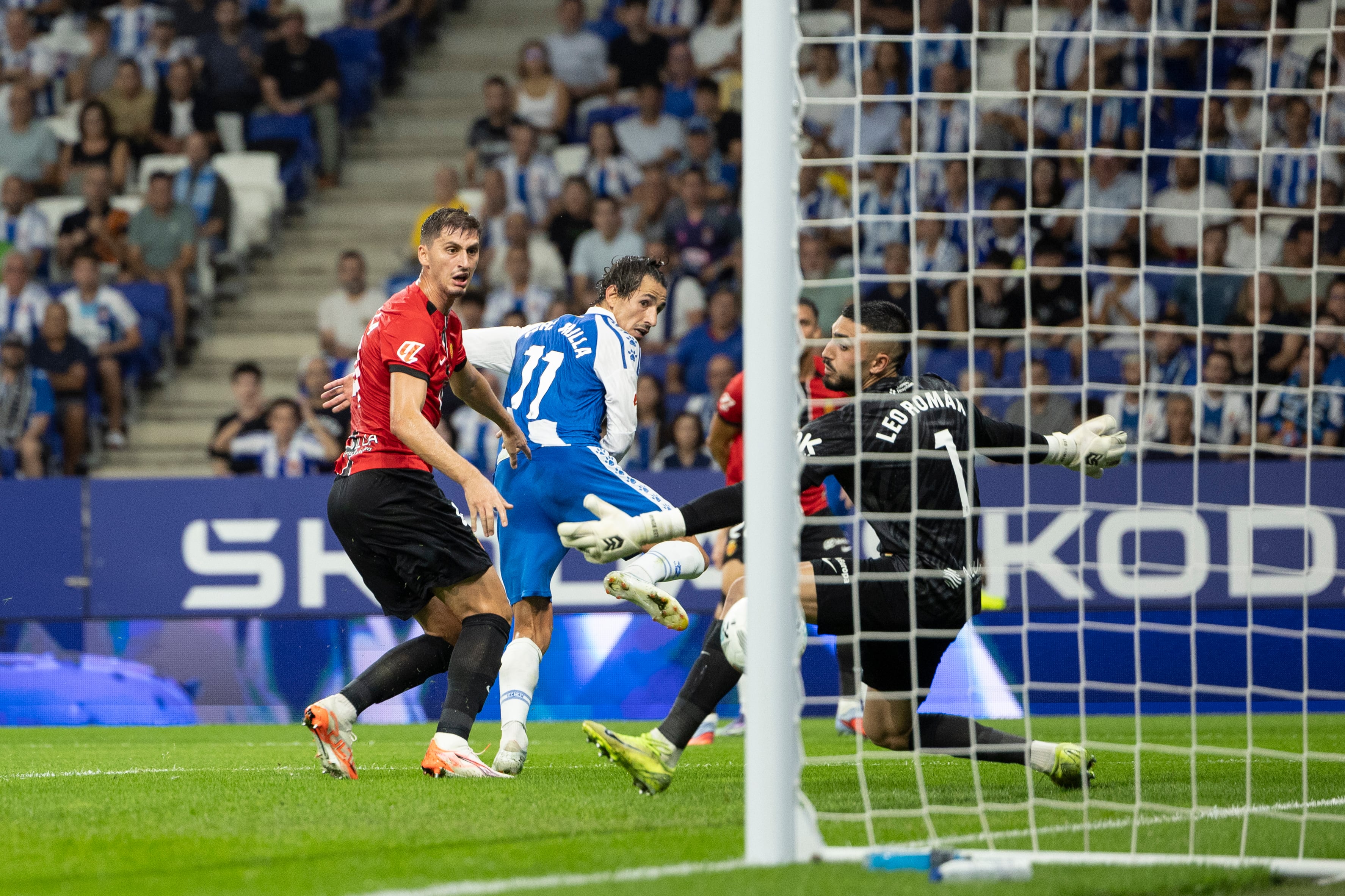 Pere Milla durante el primer gol.(Photo by Judit Cartiel/Getty Images)
