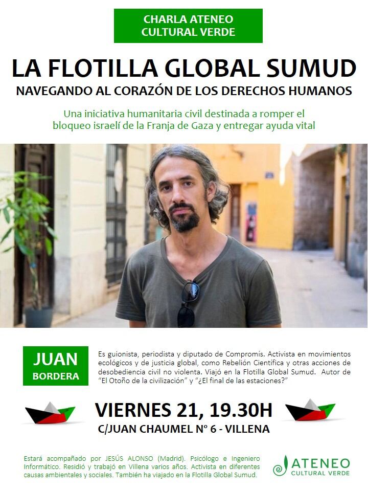 Cartel del acto de este viernes