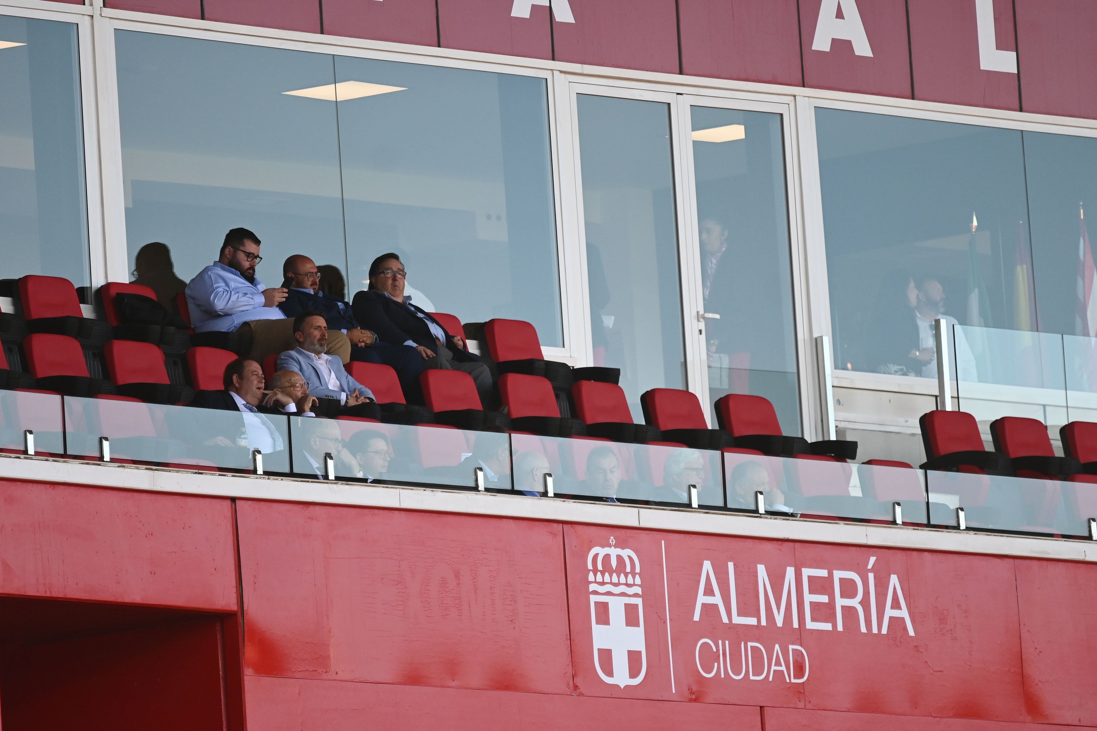 El palco en el Almería -Getafe.