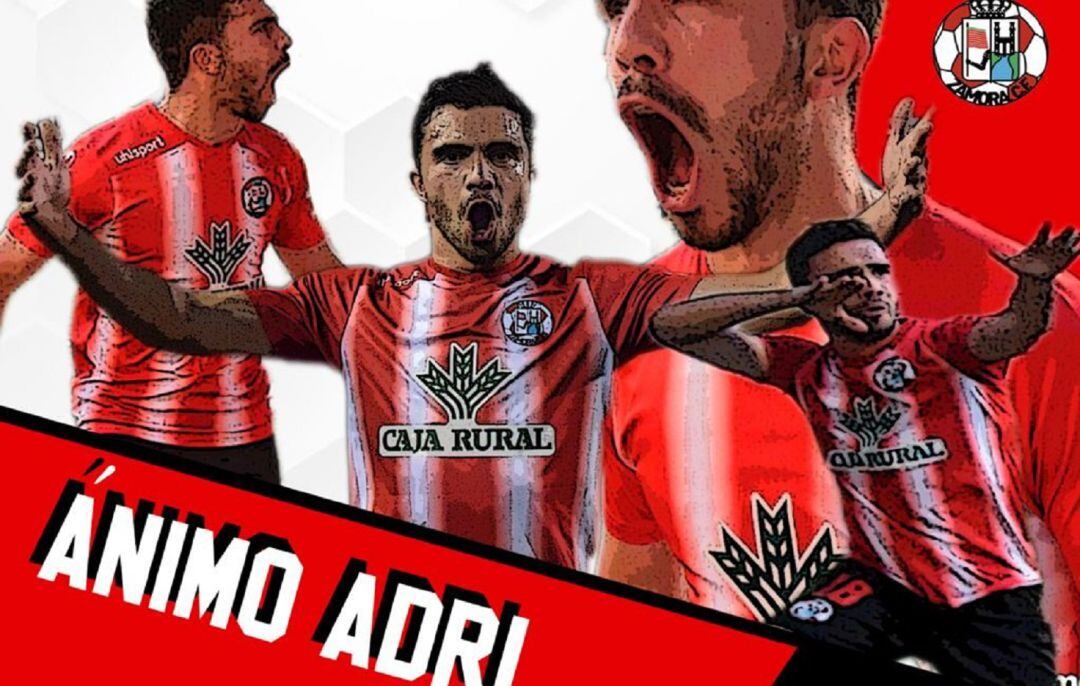 Cartel de ánimo editado por el club