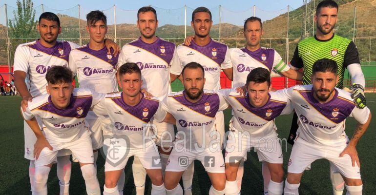 11 inicial del Real Jaén en el partido frente a Los Villares.