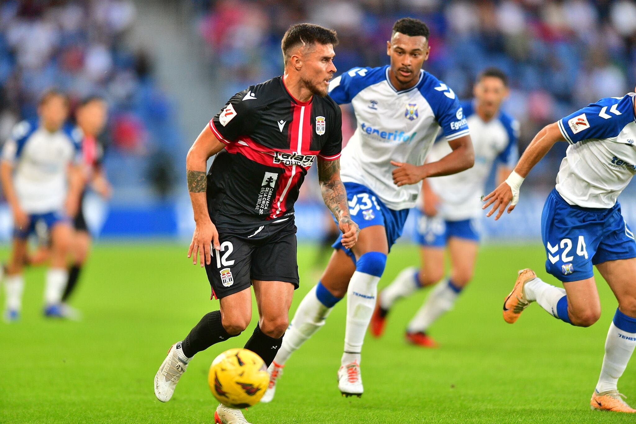 Juanjo Narváez en el partido de la primera vuelta en el Heliodoro