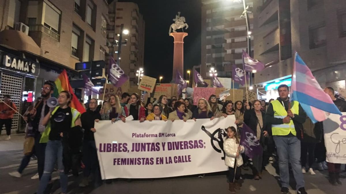 Las mujeres vuelven a tomar las calles de Lorca para reivindicar la igualdad efectiva el 8M