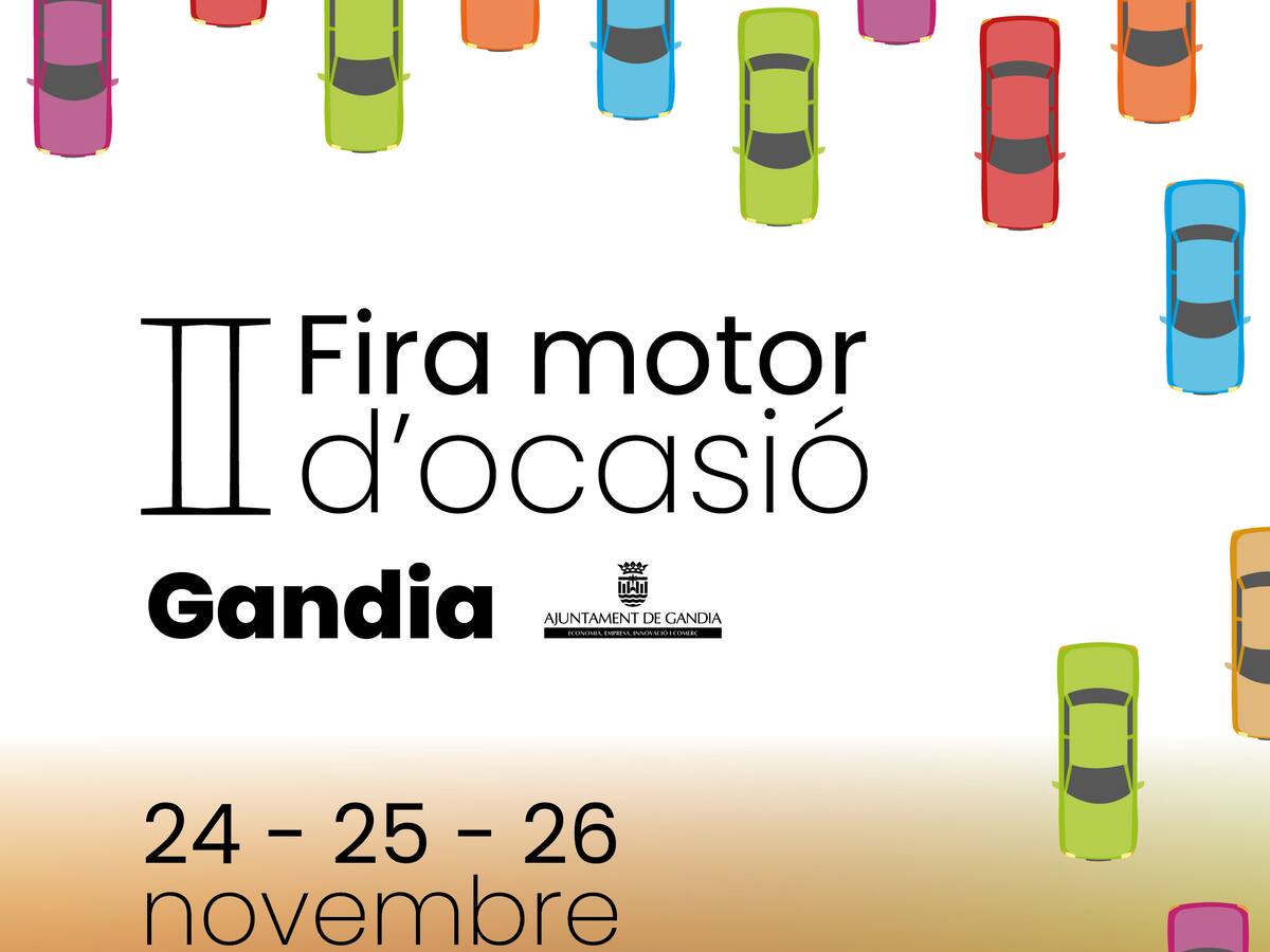 La playa de Gandia acoge por segundo año la Feria del Vehículo de Ocasión