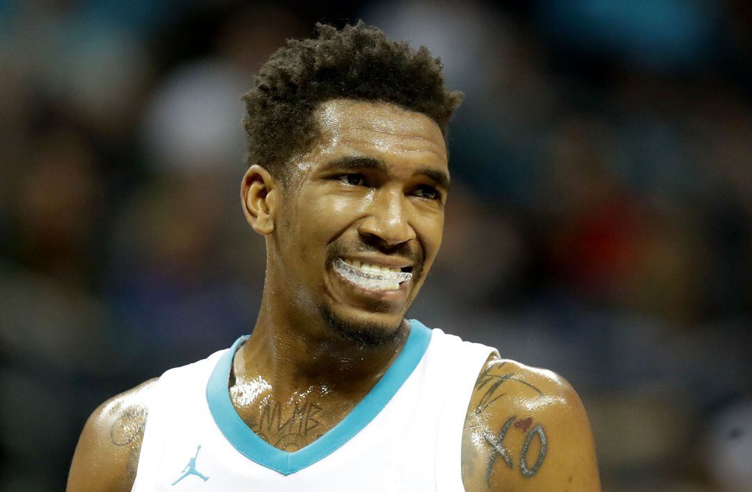 Malik Monk durante un partido contra los Celtics en octubre del pasado año