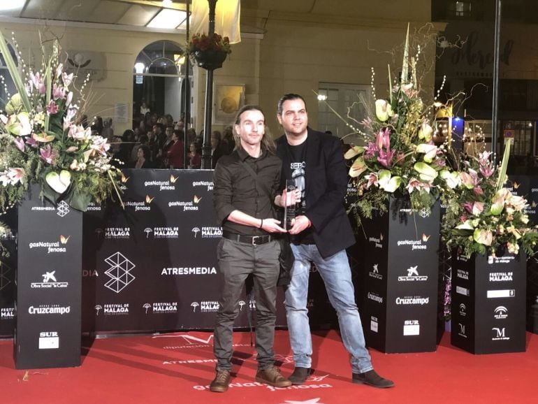 Iván Molina y Jesús Martínez, recogen la Biznaga de Plata en el Festival de Cine Español de Málaga