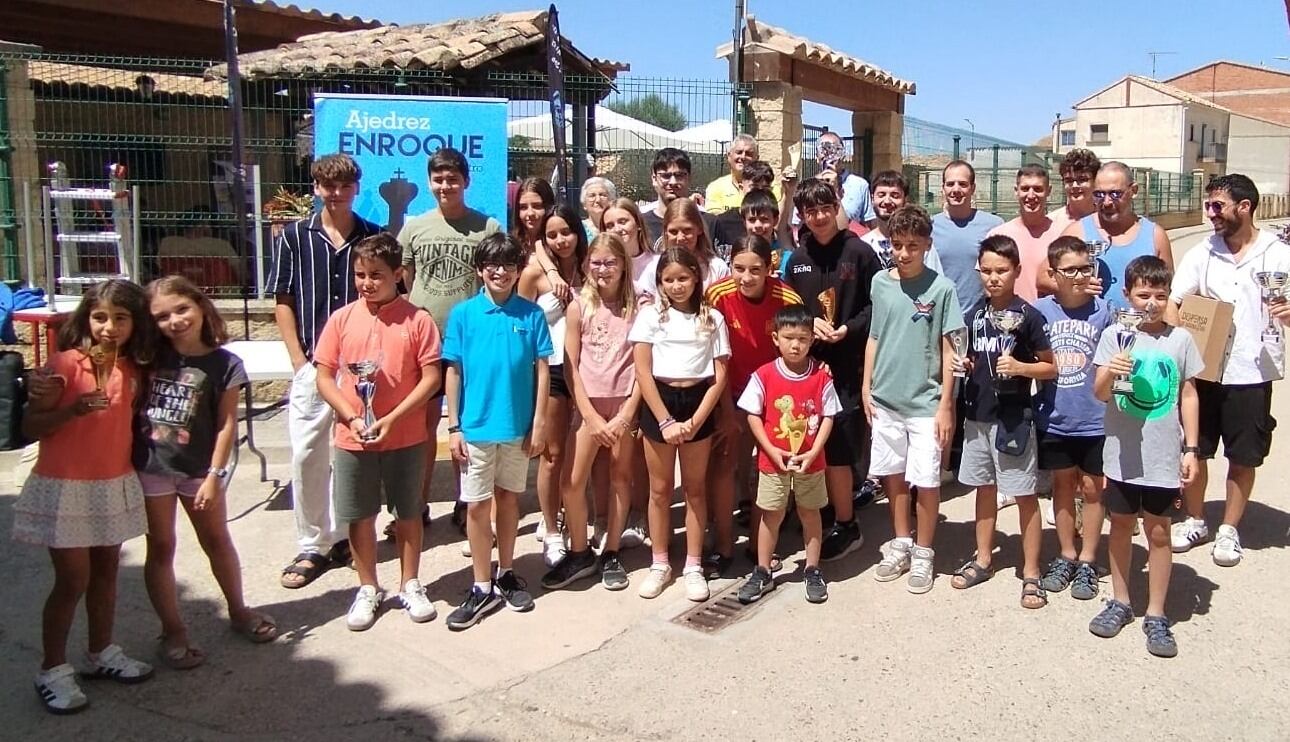 Participantes de la tercera prueba del XX Circuitode Ajedrez del Somontano.