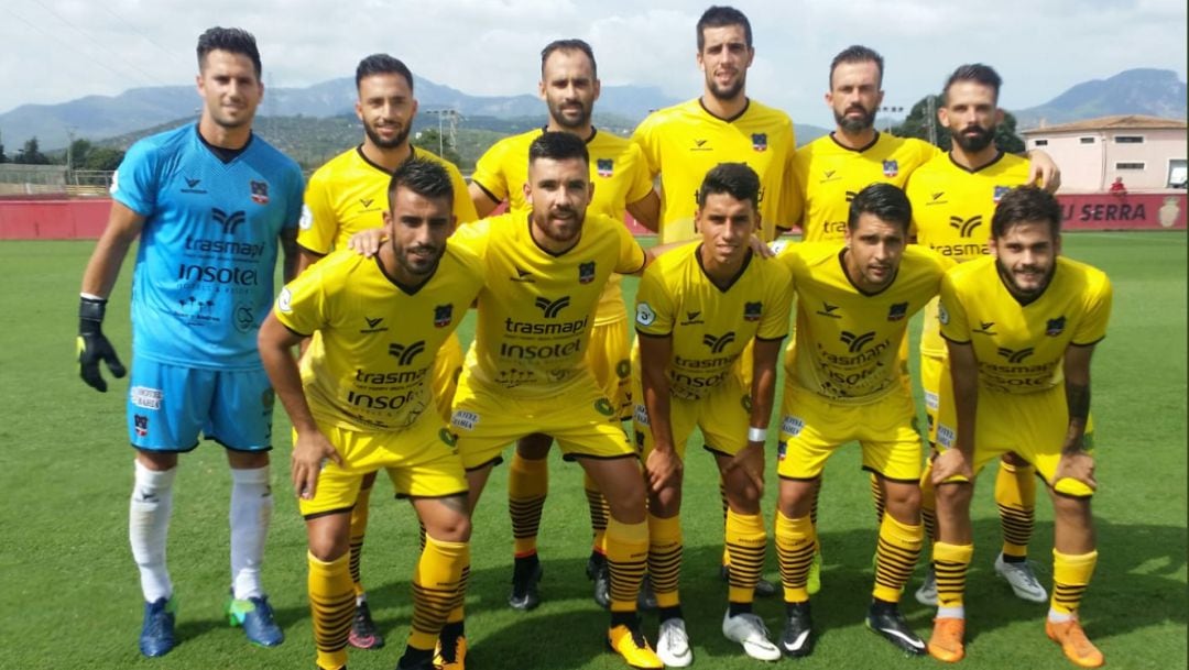 Once inicial del Formentera ayer en Son Bibiloni