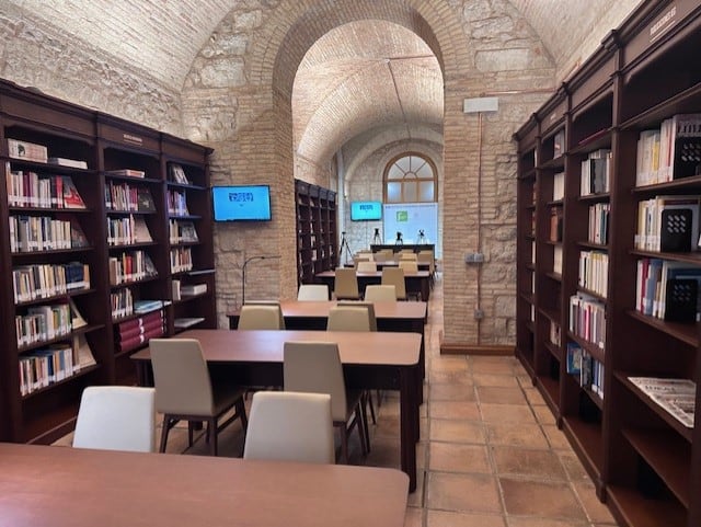 Instalaciones de la nueva biblioteca del Palacio Provincial de Jaén.