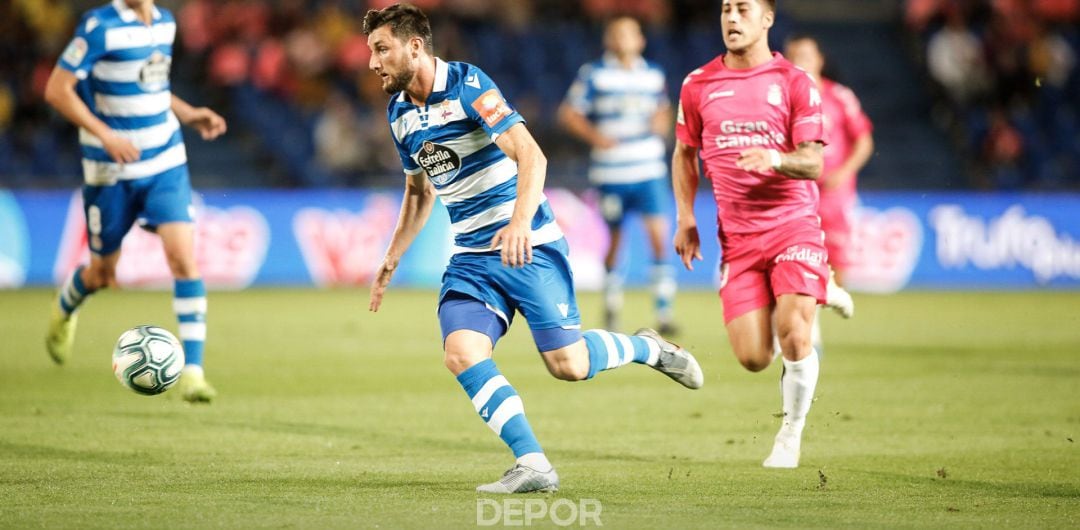 Un momento del partido ante Las Palmas