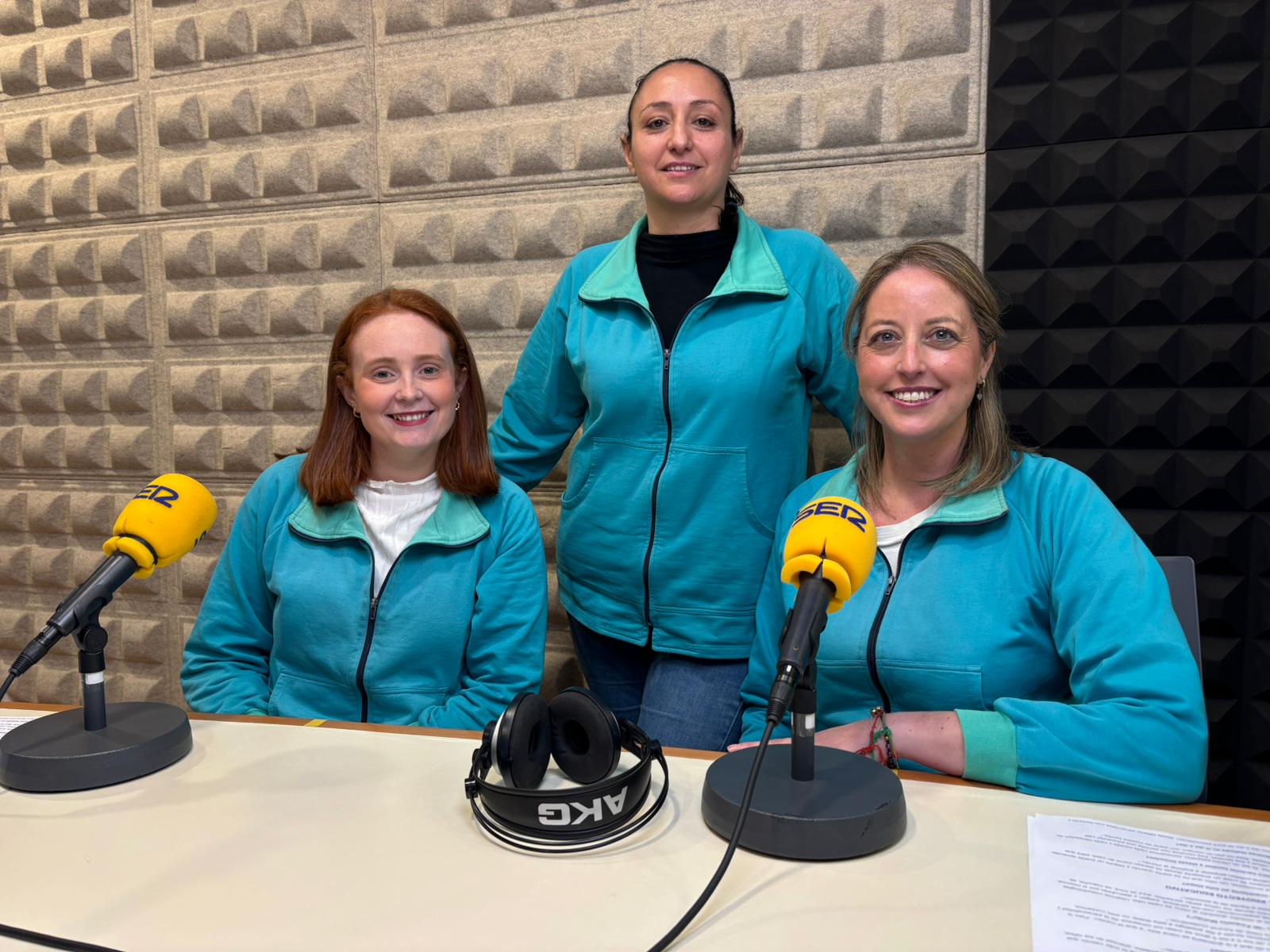 Isa Cuevas, directora del centro y tutora de 0 años. María García, tutora del aula de 1 año, Inma Pareja tutora de 2 años.