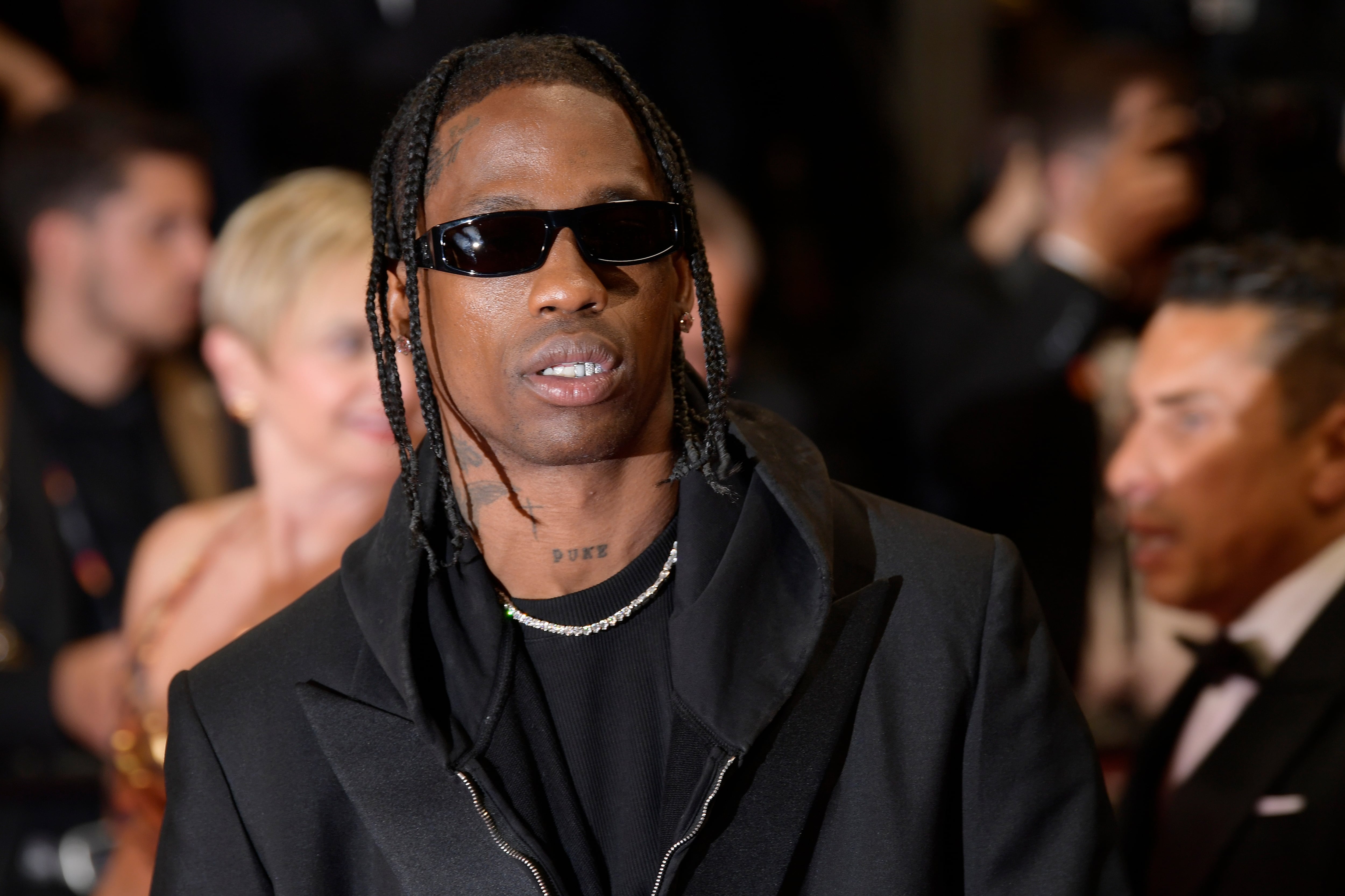 El rapero Travis Scott en la alfombra roja del Festival de Cannes 2023.