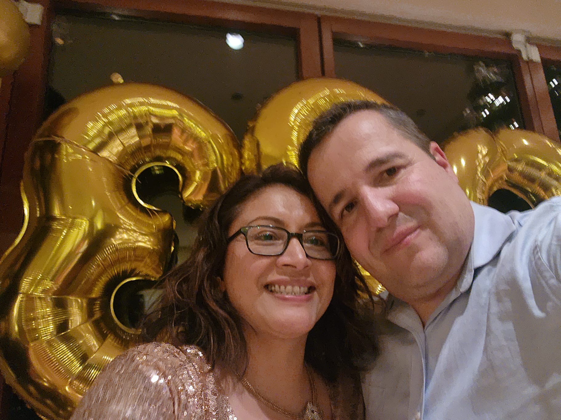 Eduardo con su esposa