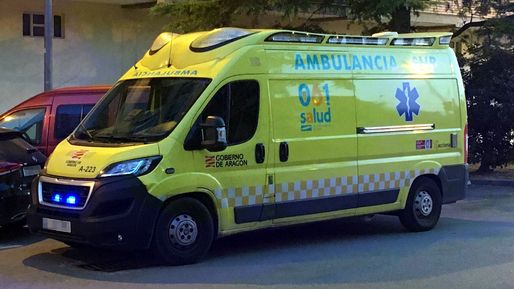 Ambulancia SVB en Huesca