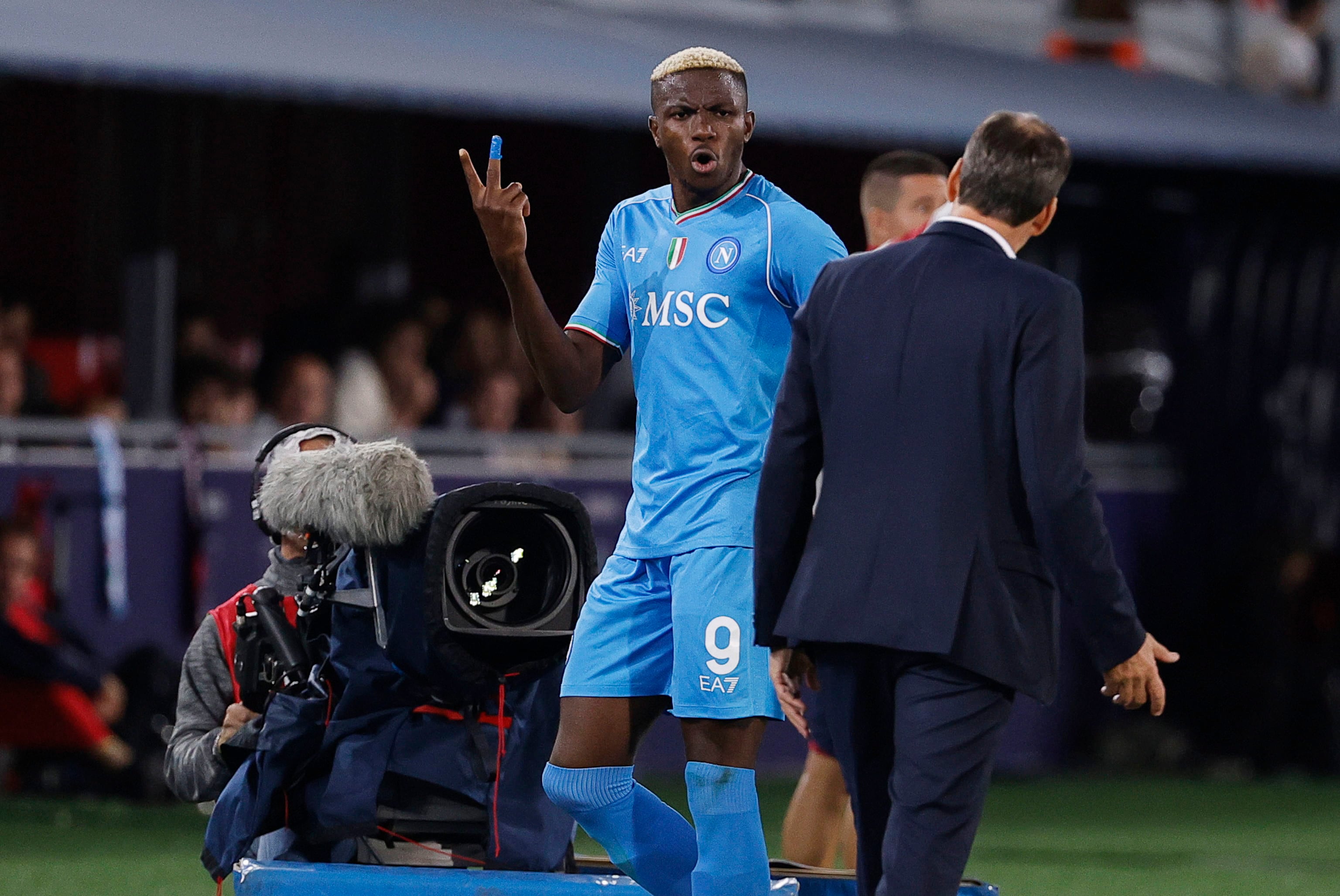 Victor Osimhen recrimina a Rudi Garcia su decisión durante el último partido con el Nápoles