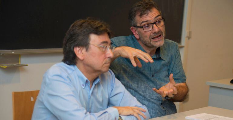 Xavier Pelegrí i Pere Enciso, dos dels autors del llibre.