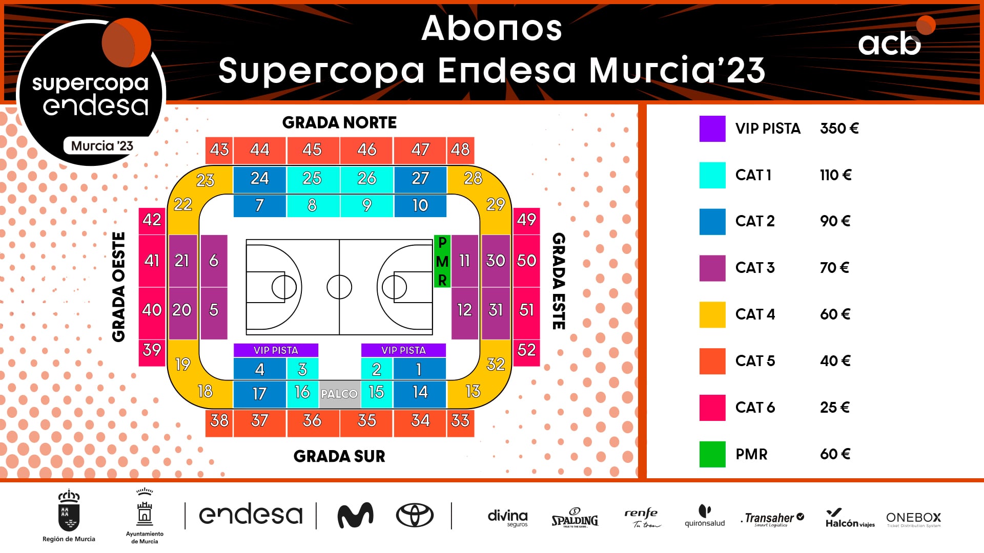 Abonos de la Supercopa Endesa en Murcia