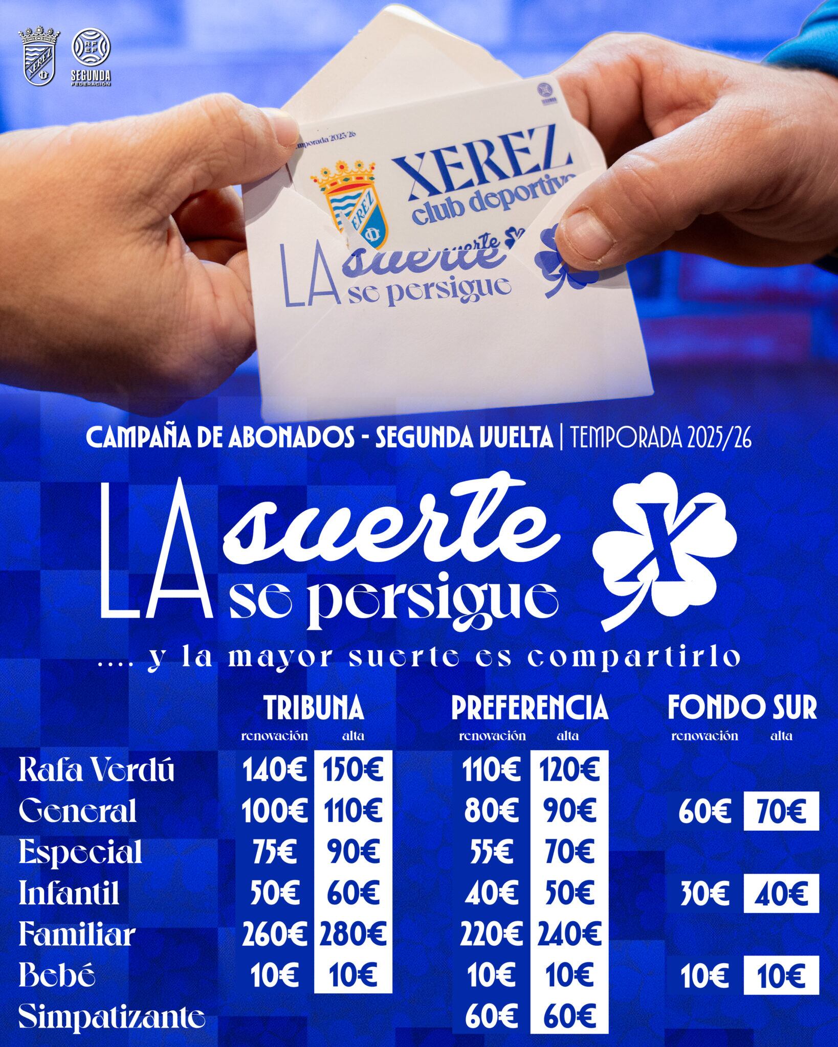 Cartel de la campaña de abonados del Xerez CD