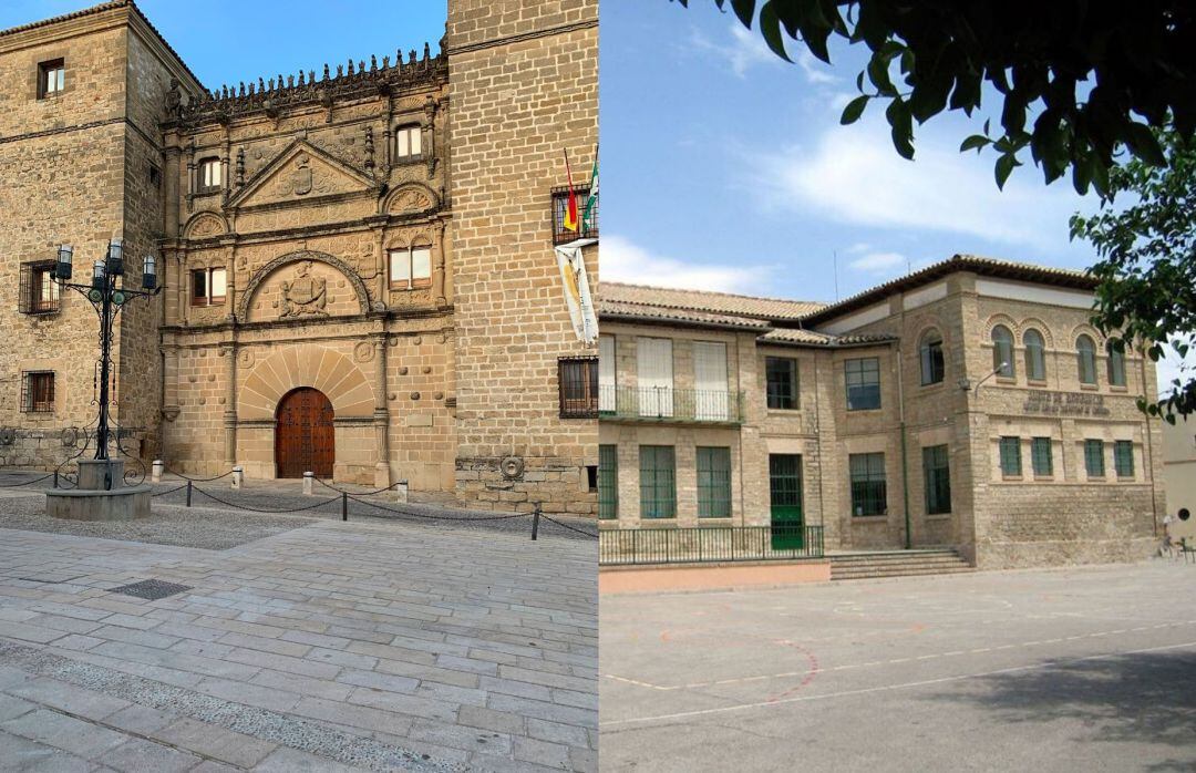 A la izqda., la EA Casa de las Torres y a la dch. el CEIP Sebastián de Córdoba, centros donde estudiaba los menores asesinados por su padre