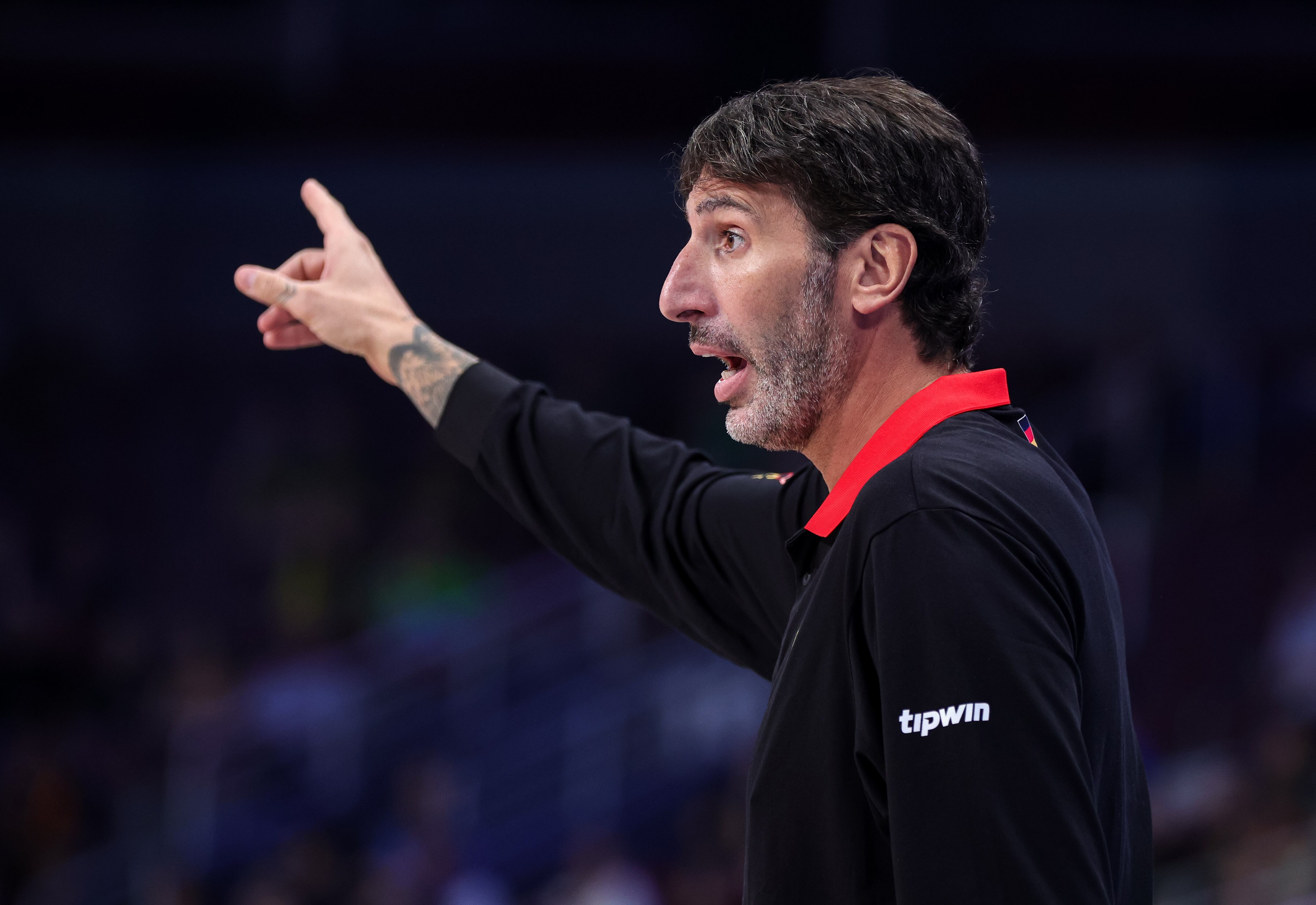 Álex Mumbrú, en un partido con la seleccíon de Alemania durante el EuroBasket 2025