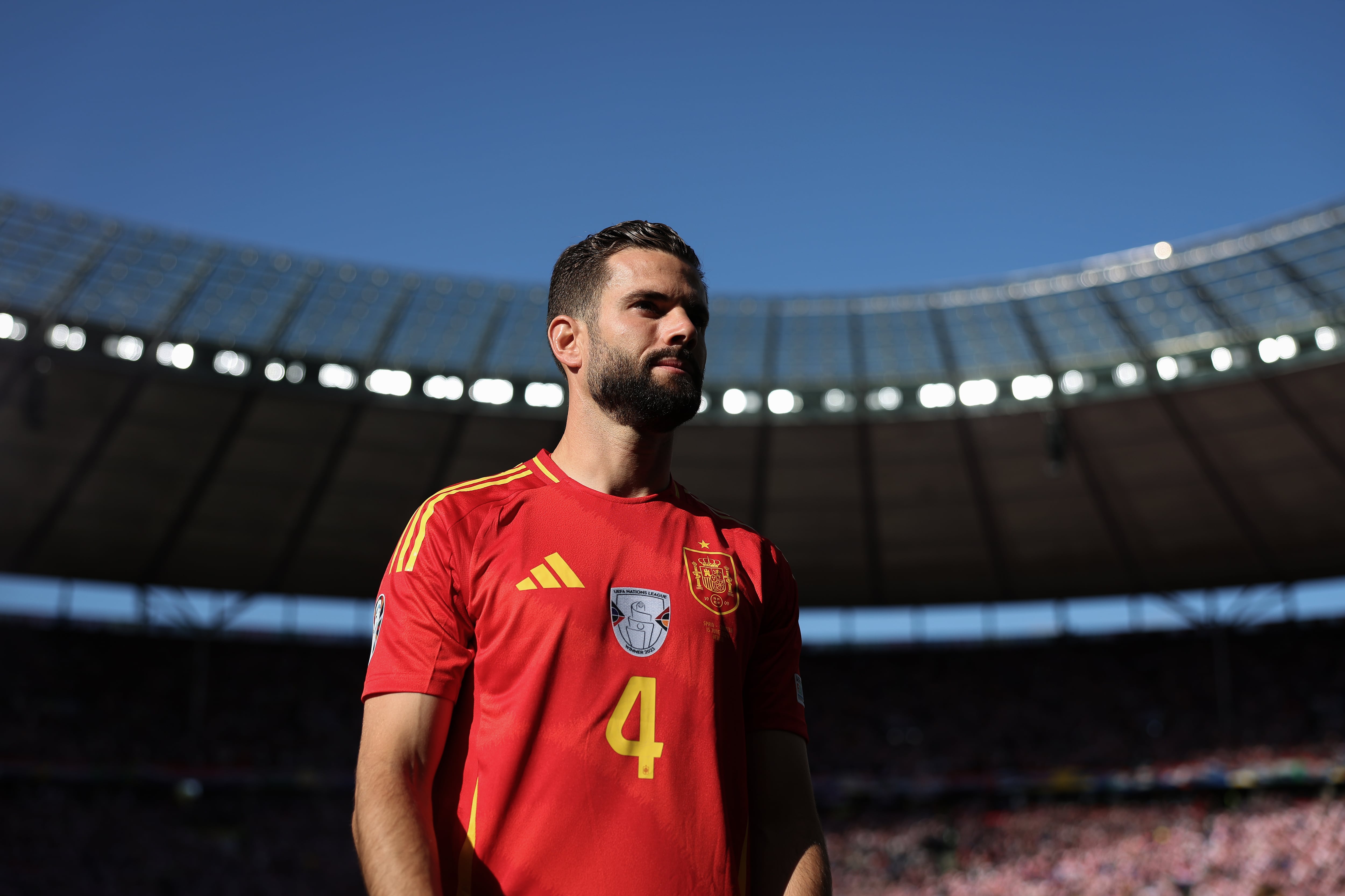 Nacho Fernández durante la Eurocopa 2024