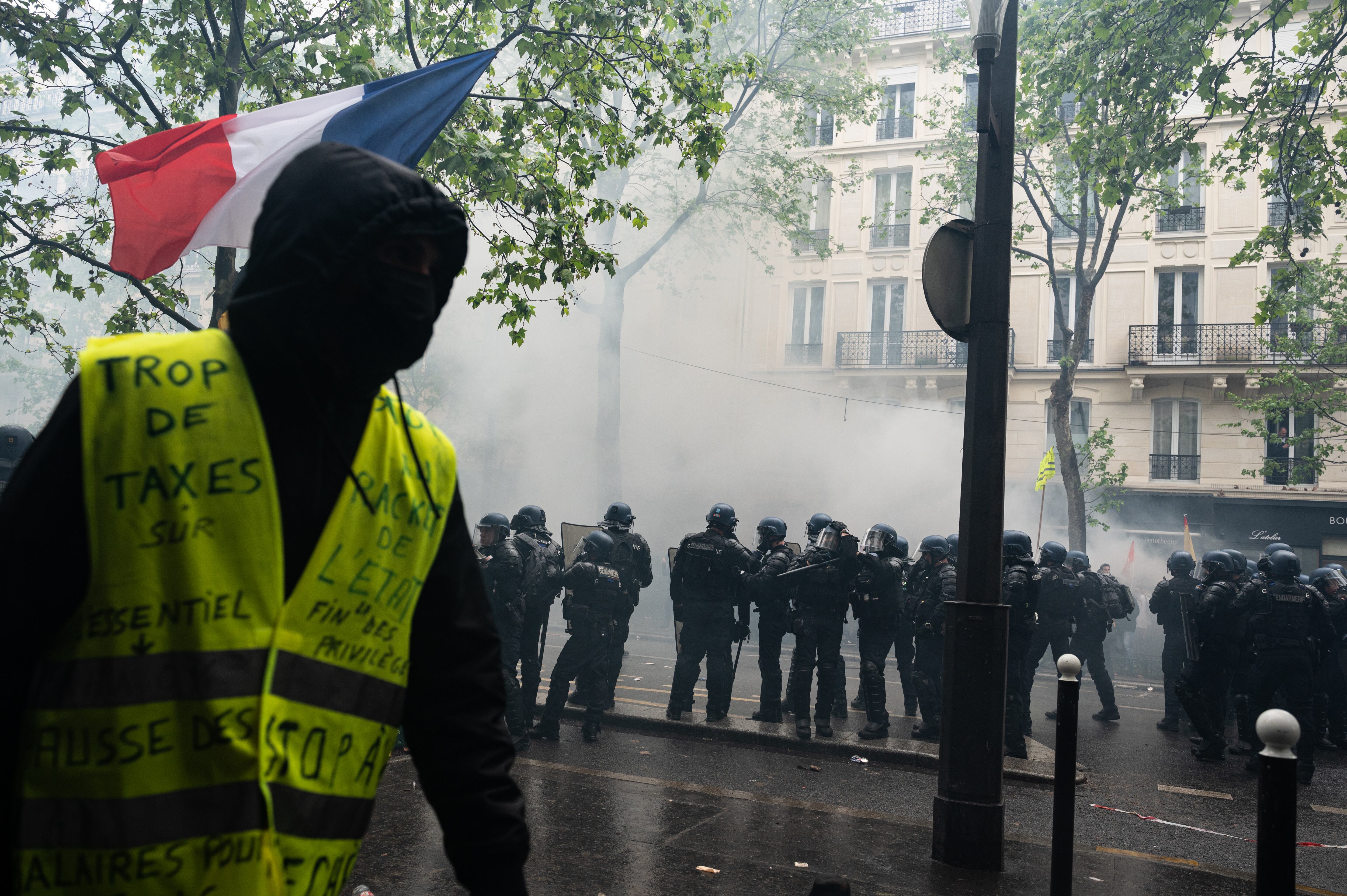 Manifestación del 1 de mayo en París