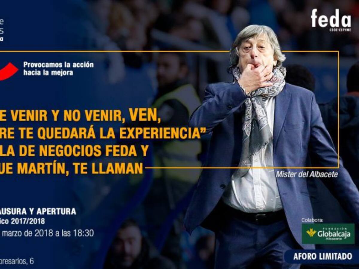 Enrique Martín será protagonista en la Escuela de Negocios de FEDA