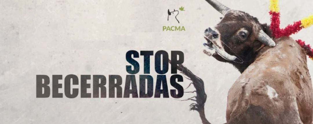 Campaña del PACMA contra las becerradas