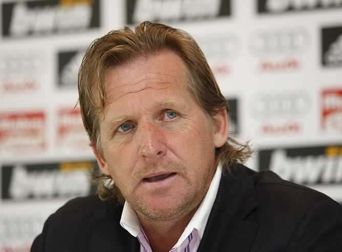 Schuster, durante la rueda de prensa