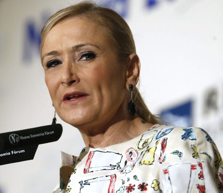 La presidenta de la Comunidad de Madrid, Cristina Cifuentes