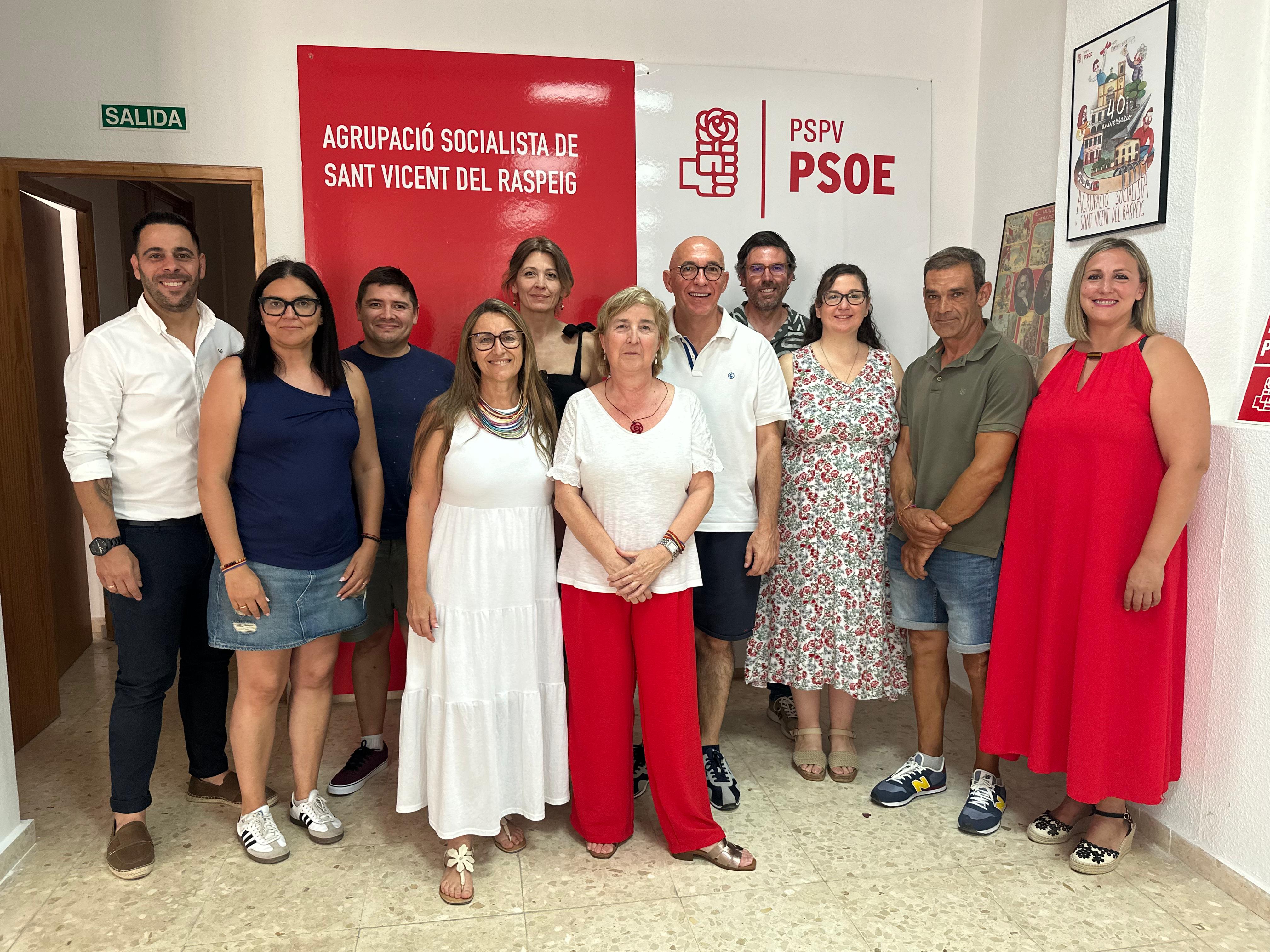 Nueva ejecutiva de María Jesús Moreno en el PSOE de San Vicente del Raspeig