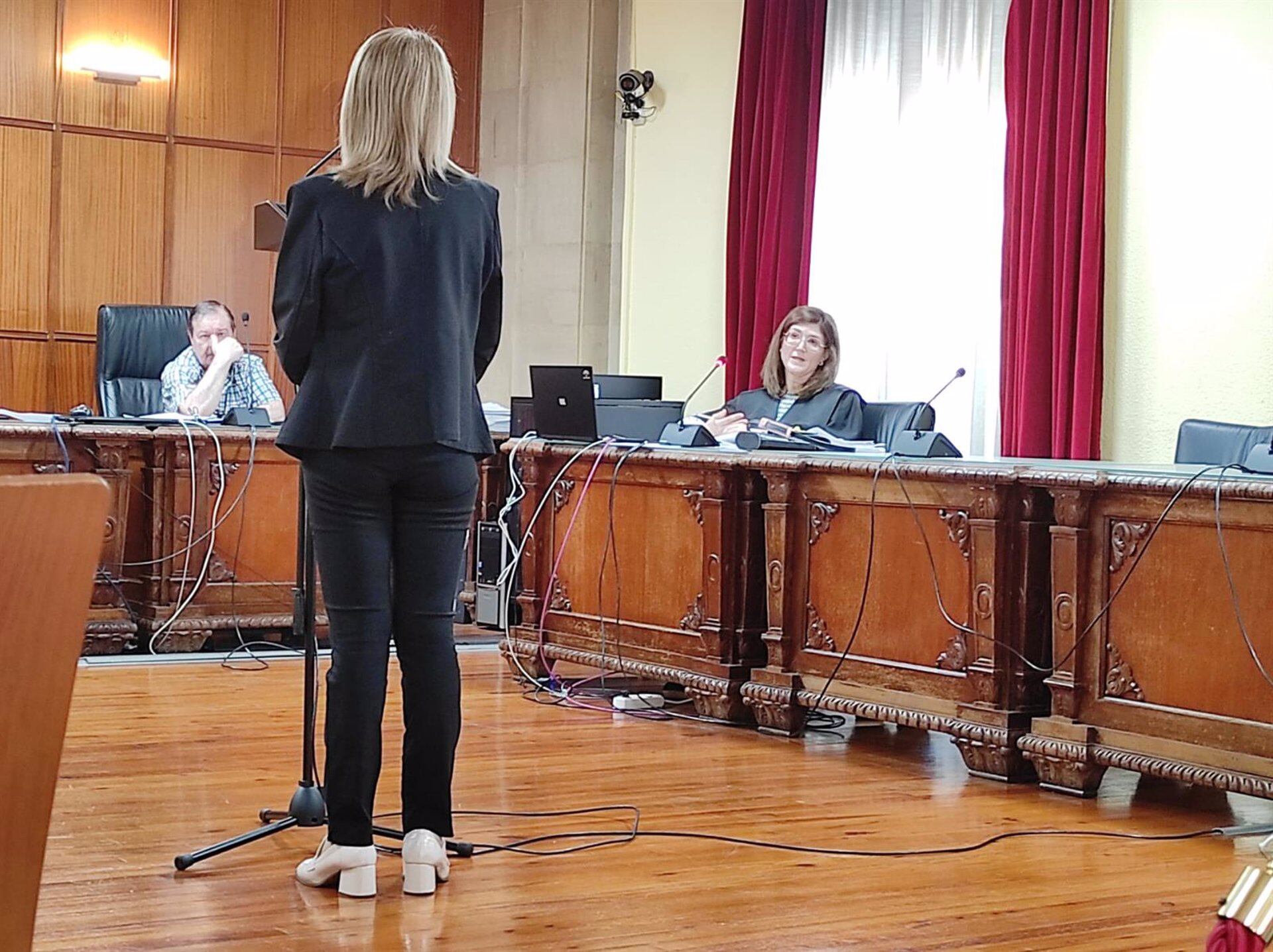 La acusada de prostituir a su nuera durante el juicio en la Audiencia de Jaén.