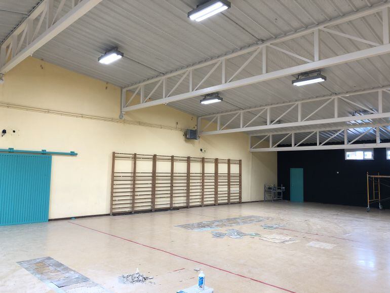 Imagen del gimnsaio del colegio Juan Mena de Palencia