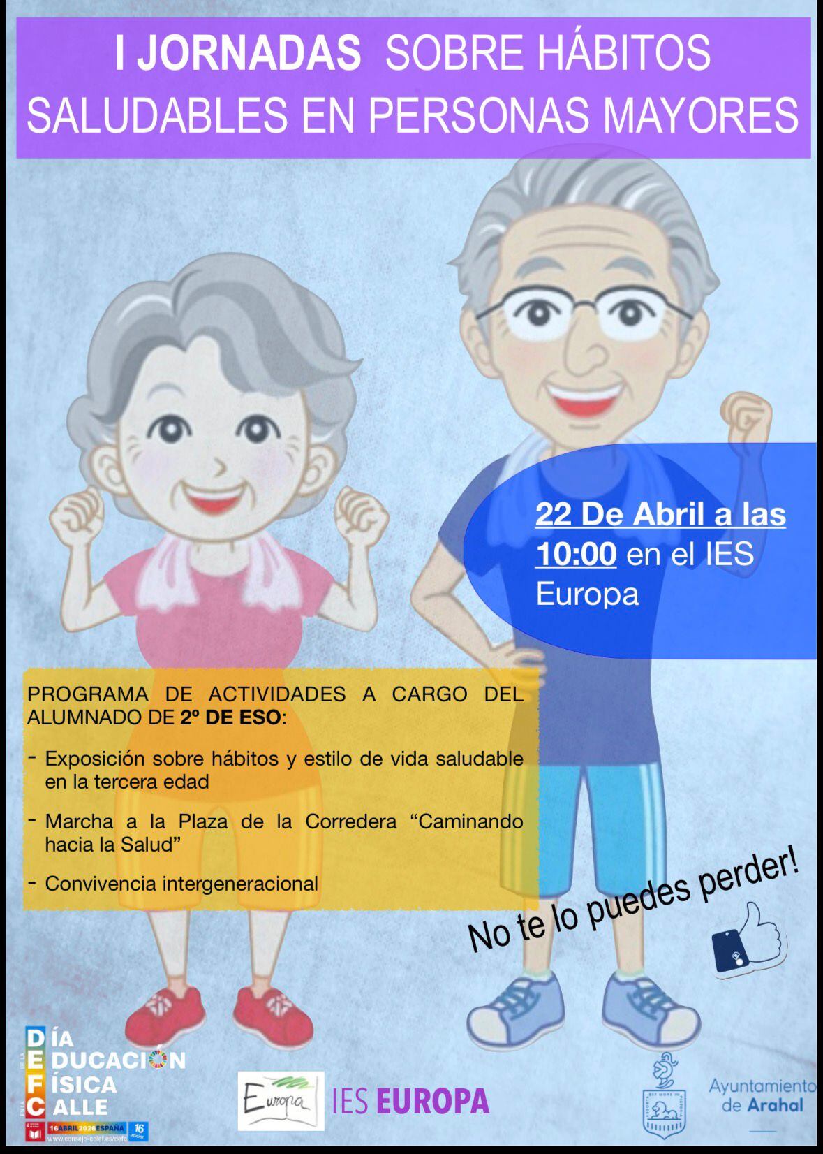 I Jornadas hábitos saludables IES Europa Arahal