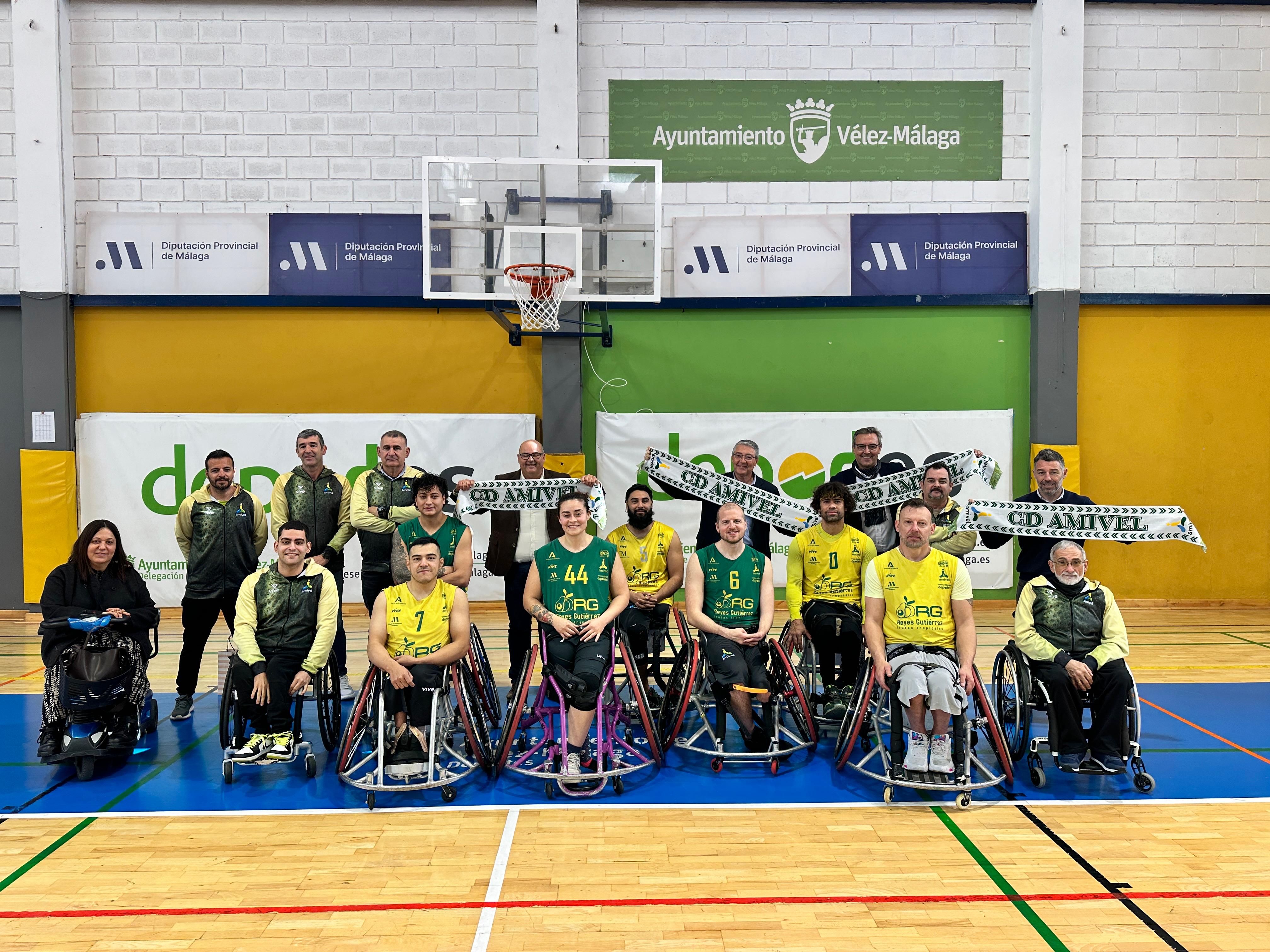 El Amivel de baloncesto en silla de ruedas participará con la ayuda de la Diputación en la Eurocup
