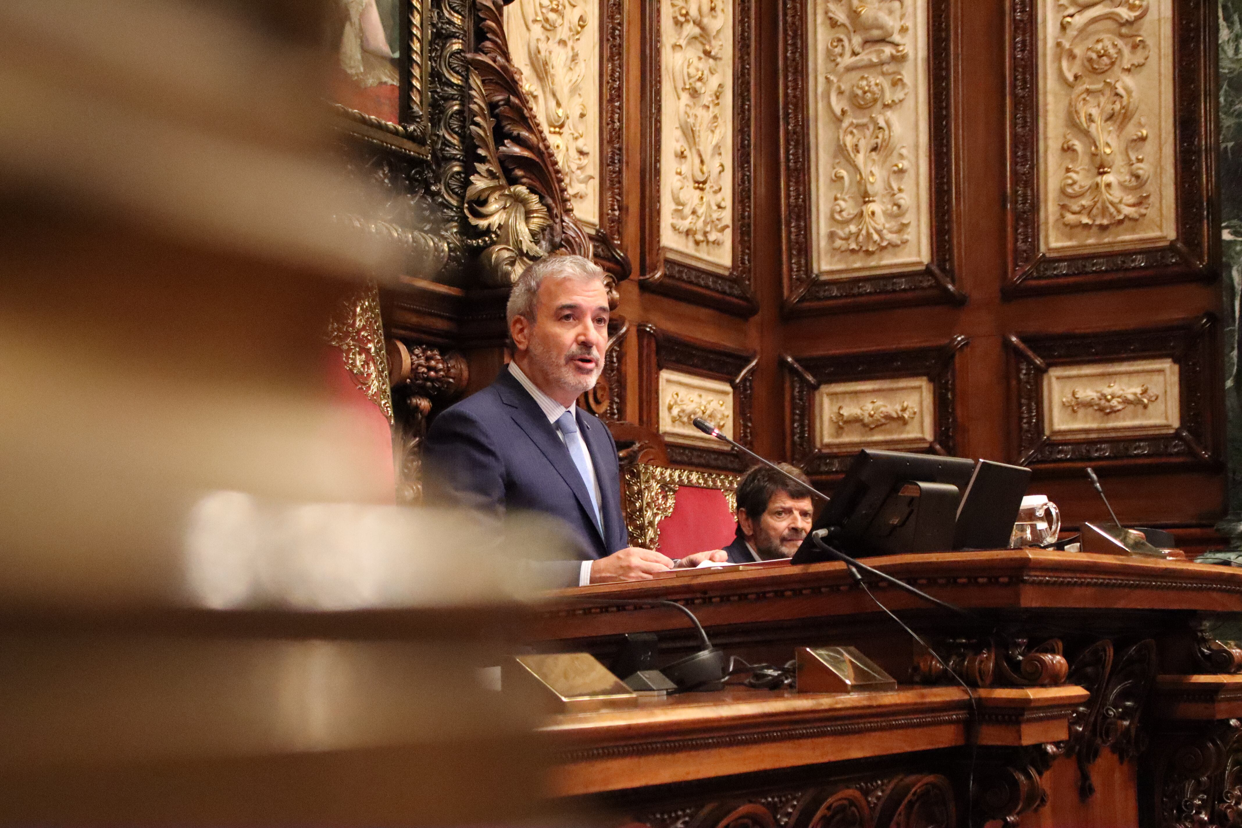 L&#039;alcalde Jaume Collboni a l&#039;inici del ple de cartirpàs fa uns dies. Blanca Blay / ACN