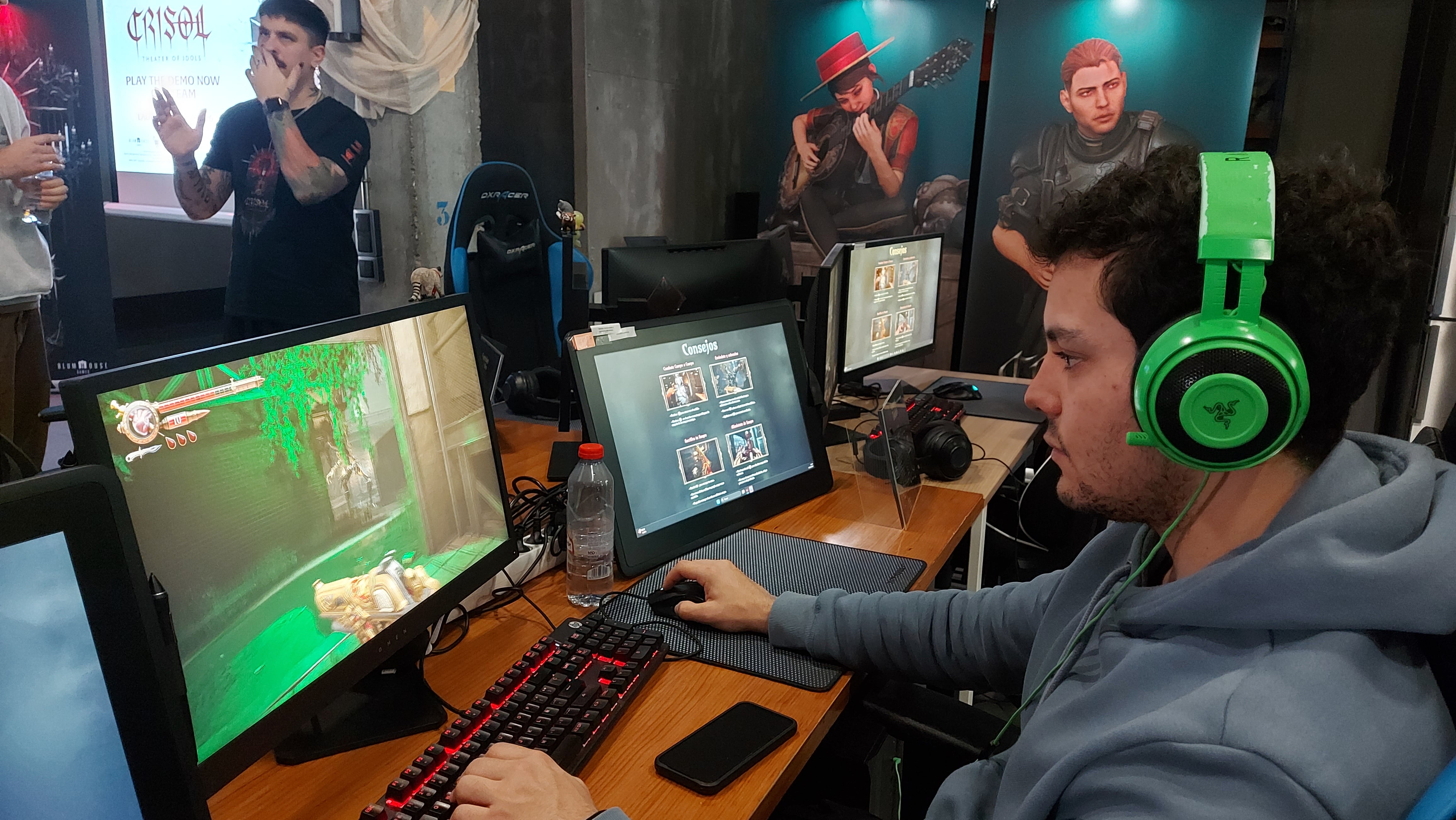 Probando Crisol en los estudios Vermila