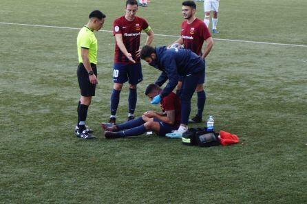 Iván Forte recibió un codazo en la nariz