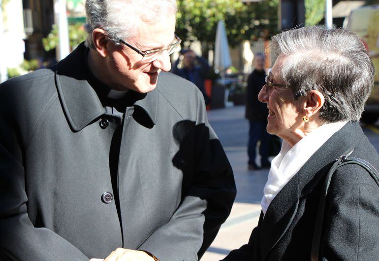 El copríncep episcopal, Joan-enric Vives, durant la Visita Pastoral.