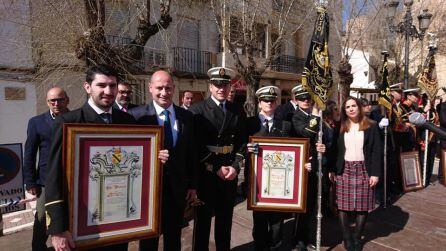 Momento del reconocimiento a la Banda de la Asunción