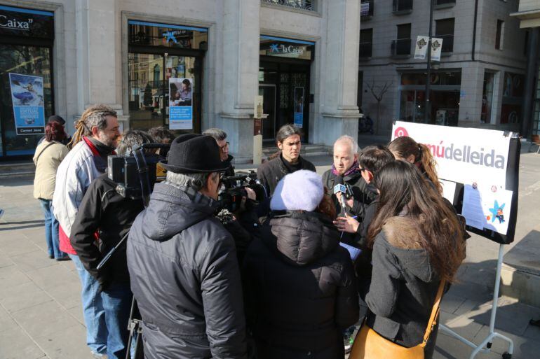 Roda de premsa a Lleida d&#039;aquesta agrupació d&#039;electors